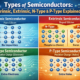 Types of Semiconductors Intrinsic, Extrinsic, N-Type & P-Type Explained