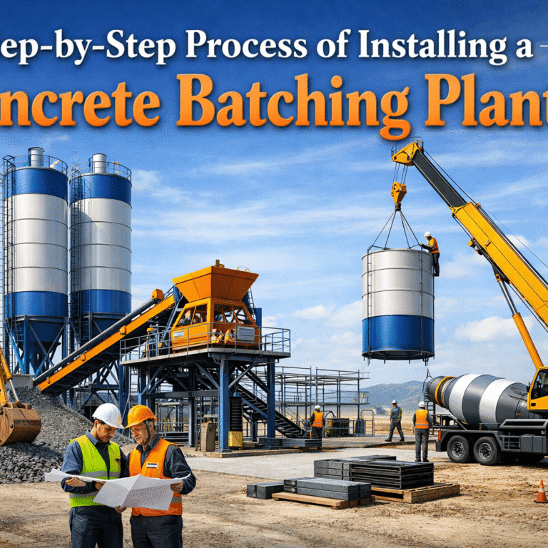 Step-by-Step Process of Installing a Concrete Batching Plant