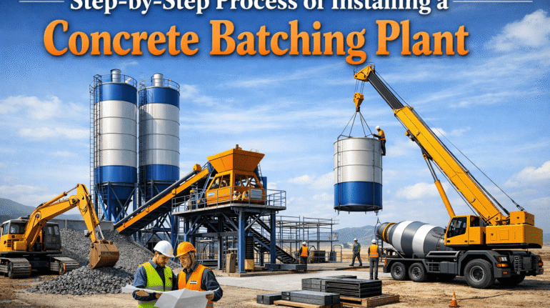 Step-by-Step Process of Installing a Concrete Batching Plant