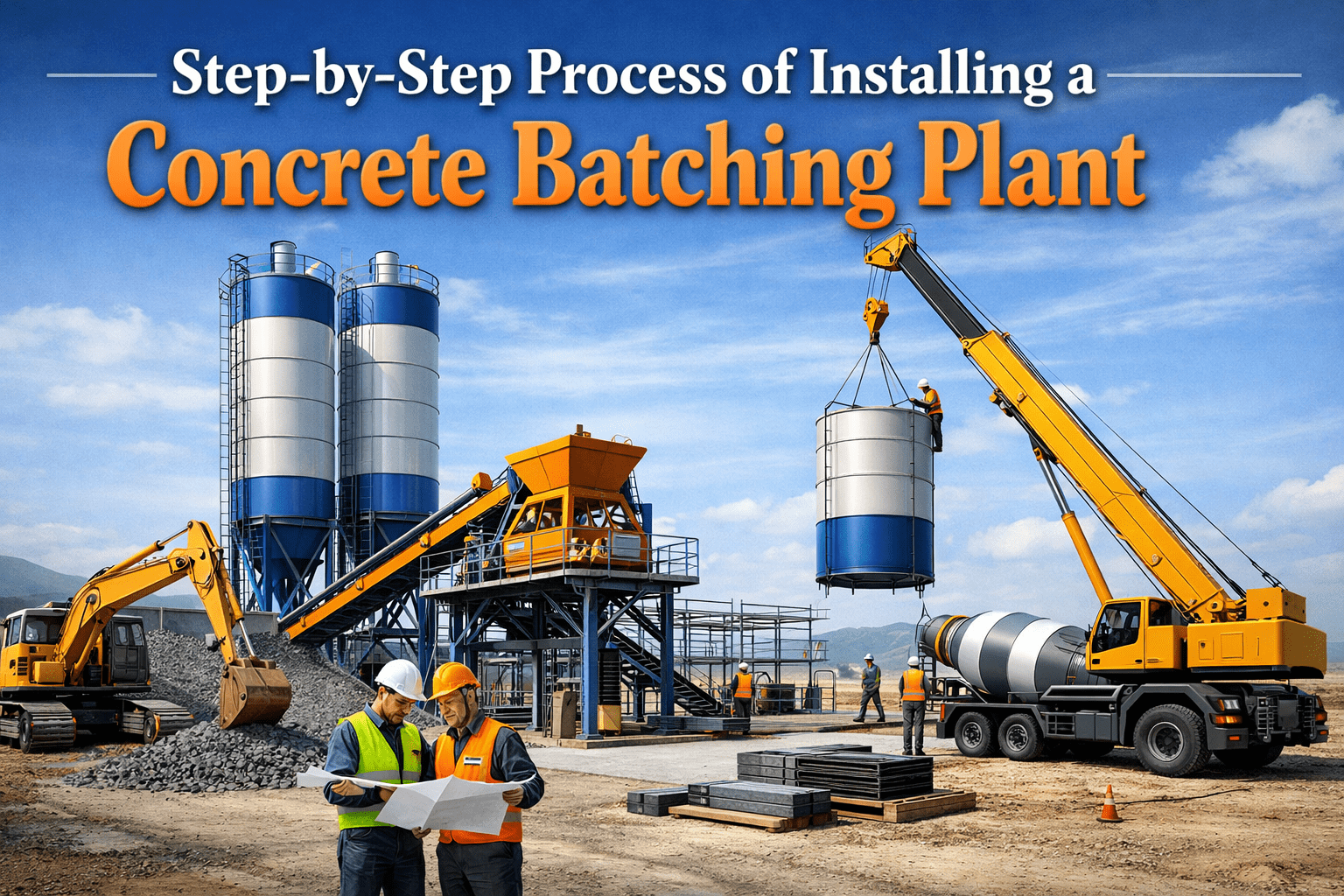 Step-by-Step Process of Installing a Concrete Batching Plant
