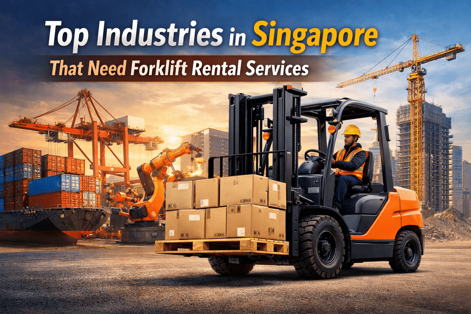Top Industries in Singapore That Need Forklift Rental Services
