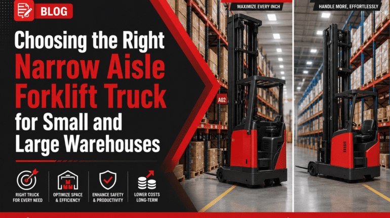Choosing the Right Narrow Aisle Forklift Truck for Small and Large Warehouses