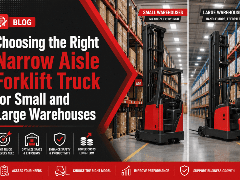 Choosing the Right Narrow Aisle Forklift Truck for Small and Large Warehouses