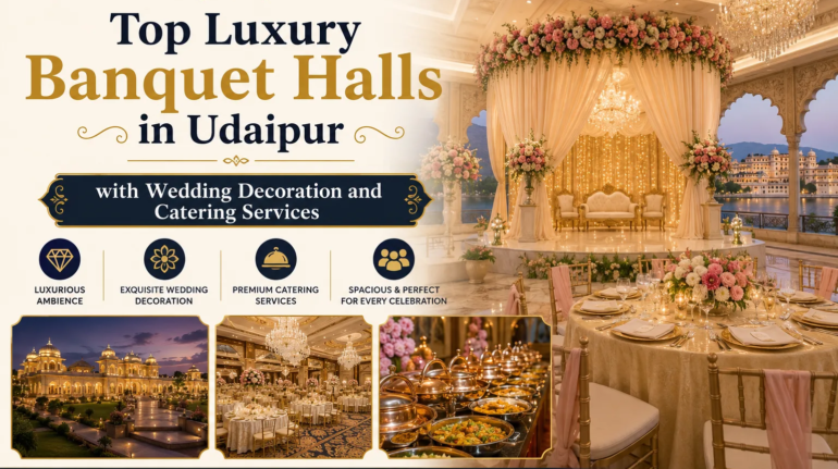 Top Luxury Banquet Halls in Udaipur with Wedding Decoration and Catering Services