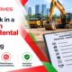 What to Check in a Construction Equipment Rental Agreement Before Signing