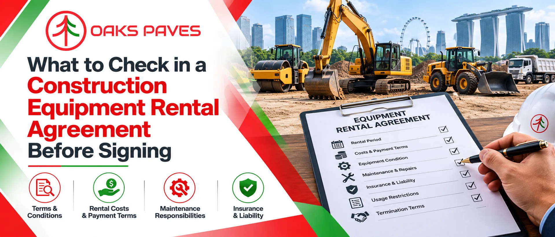 What to Check in a Construction Equipment Rental Agreement Before Signing